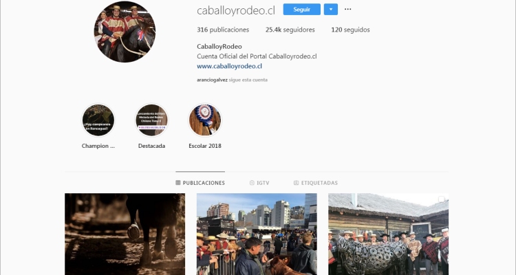 CaballoyRodeo superó los 25 mil seguidores en su cuenta de Instagram