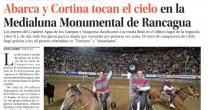Prensa nacional alabó el logro de Abarca y Cortina en la Monumental de Rancagua
